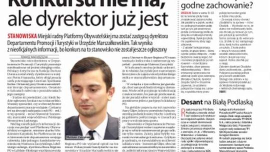 Pierwsza strona Dziennika Wschodniego, wydanie z 16 marca 2015 roku