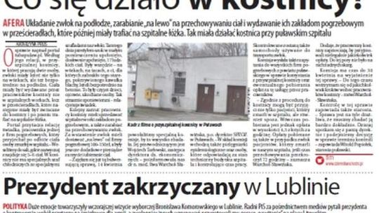 Pierwsza strona Dziennika Wschodniego, wydanie z 17 kwietnia 2015 roku