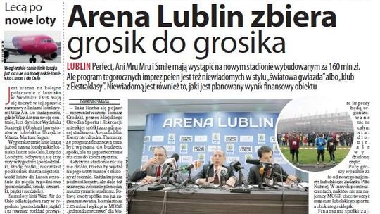 Pierwsza strona Dziennika Wschodniego, wydanie z 20 stycznia 2015 roku