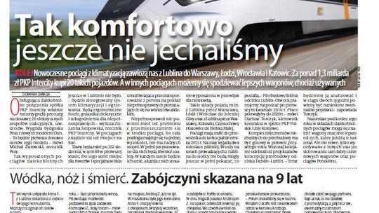 Pierwsza strona Dziennika Wschodniego, wydanie z 21 lutego 2014 roku