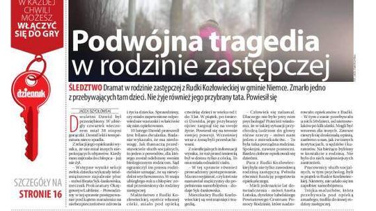 Pierwsza strona Dziennika Wschodniego, wydanie z 26 lutego 2014 roku