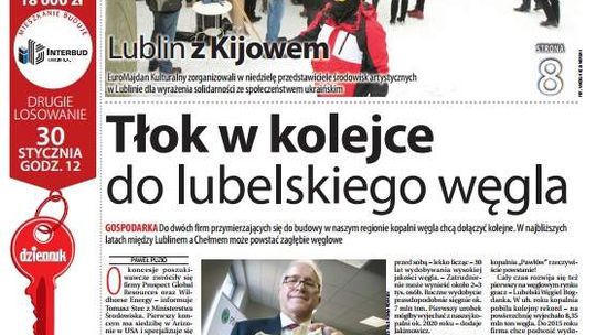 Pierwsza strona Dziennika Wschodniego, wydanie z 27 stycznia 2014 roku