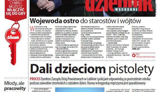 Pierwsza strona Dziennika Wschodniego, wydanie z 4 lutego 2014 roku