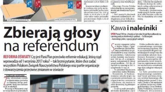 Pierwsza strona Dziennika Wschodniego z 1 lutego 2017 roku