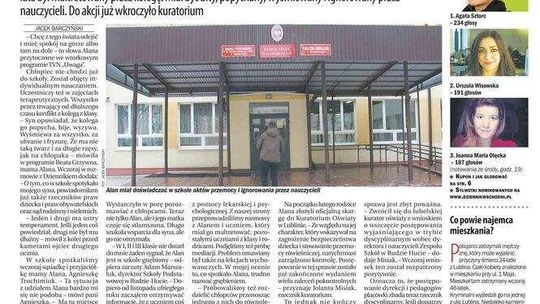 Pierwsza strona Dziennika Wschodniego z 1 marca 2018