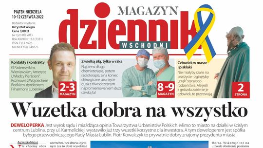  Pierwsza strona Dziennika Wschodniego z 10 czerwca 2022 r. 