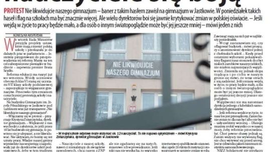 Pierwsza strona Dziennika Wschodniego z 10 listopada 2016 roku