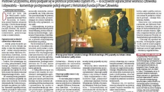 Pierwsza strona Dziennika Wschodniego z 10 listopada 2017 roku