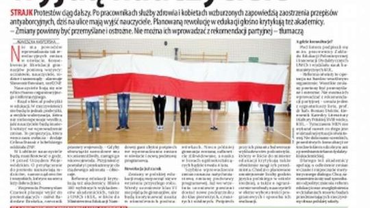 Pierwsza strona Dziennika Wschodniego z 10 października 2016 r.