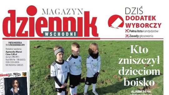 Pierwsza strona Dziennika Wschodniego z 11.10.2019