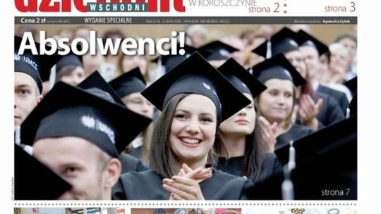 Pierwsza strona Dziennika Wschodniego z 11 czerwca 2016 r.