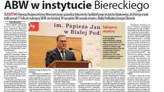 Pierwsza strona Dziennika Wschodniego z 11 grudnia 2015 roku