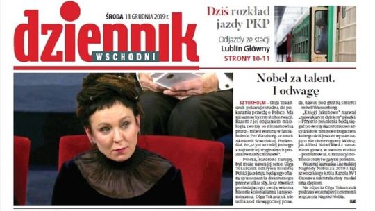 Pierwsza strona Dziennika Wschodniego z 11 grudnia 2019 r.