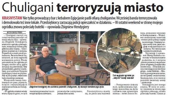 Pierwsza strona Dziennika Wschodniego z 11 września 2018 roku