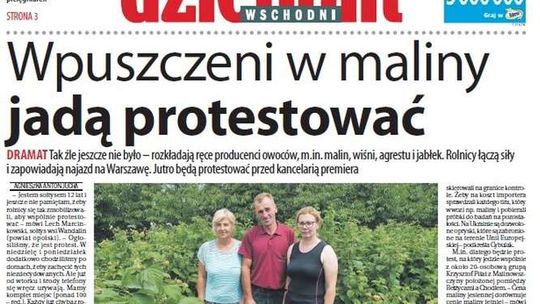 Pierwsza strona Dziennika Wschodniego z 12 lipca 2018 roku