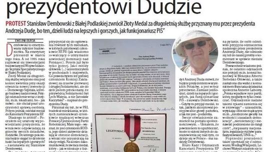 Pierwsza strona Dziennika Wschodniego z 12 maja 2017 roku