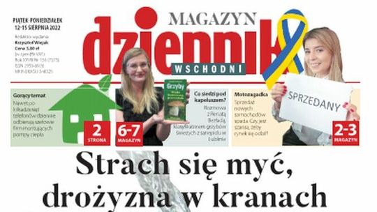 Pierwsza strona Dziennika Wschodniego z 12 sierpnia 2022 roku