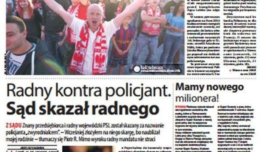 Pierwsza strona Dziennika Wschodniego z 13 czerwca 2016 r.