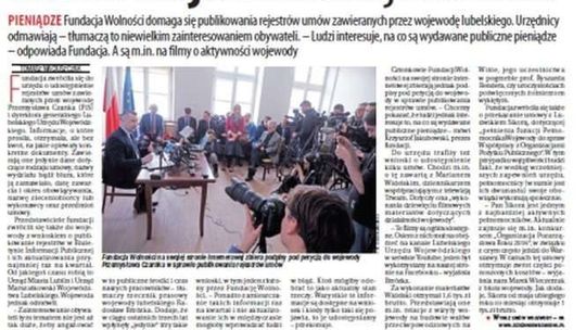 Pierwsza strona Dziennika Wschodniego z 13 lutego 2017 roku