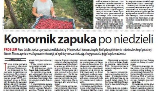 Pierwsza strona Dziennika Wschodniego z 13 sierpnia