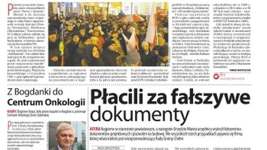 Pierwsza strona Dziennika Wschodniego z 14 grudnia 2016