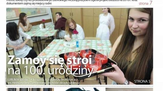 Pierwsza strona Dziennika Wschodniego z 14 listopada 2015 r.