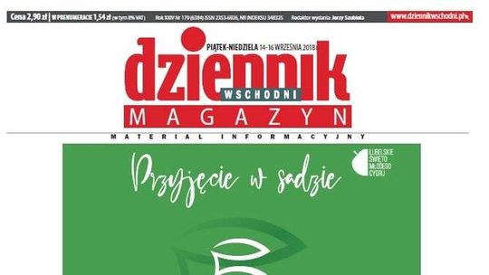 Pierwsza strona Dziennika Wschodniego z 14 września 2018 roku