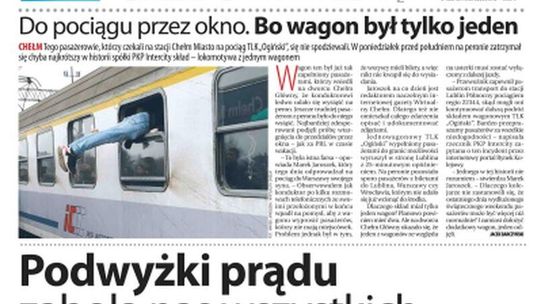 Pierwsza strona Dziennika Wschodniego z 15.11.2018