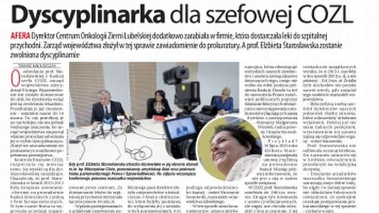 Pierwsza strona Dziennika Wschodniego z 15 marca 2016