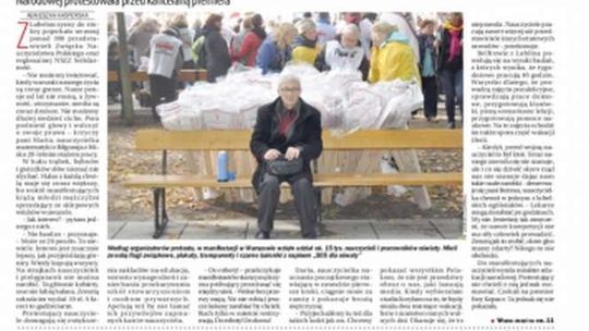 Pierwsza strona Dziennika Wschodniego z 15 października 2015 r.