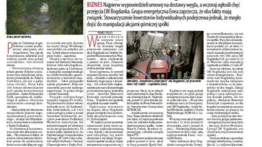 Pierwsza strona Dziennika Wschodniego z 15 września 2015 roku