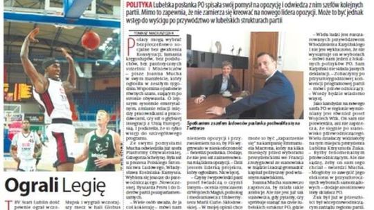 Pierwsza strona Dziennika Wschodniego z 16 października 2017 roku