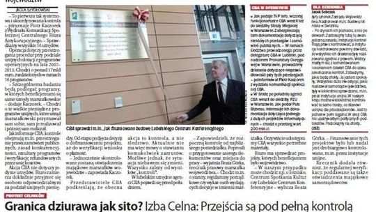 Pierwsza strona Dziennika Wschodniego z 17 czerwca 2016 roku