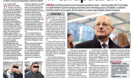 Pierwsza strona Dziennika Wschodniego z 17 listopada 2015 roku