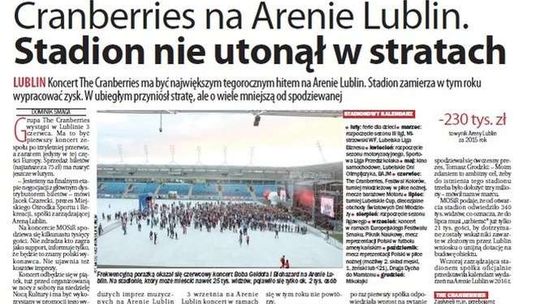Pierwsza strona Dziennika Wschodniego z 17 lutego 2016 roku