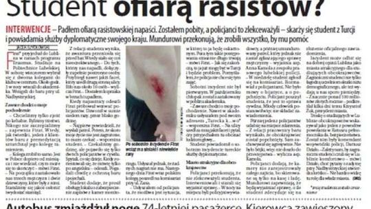 Pierwsza strona Dziennika Wschodniego z 17 marca 2016 roku