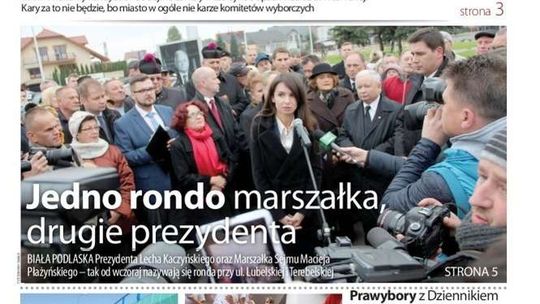 Pierwsza strona Dziennika Wschodniego z 17 października 2015