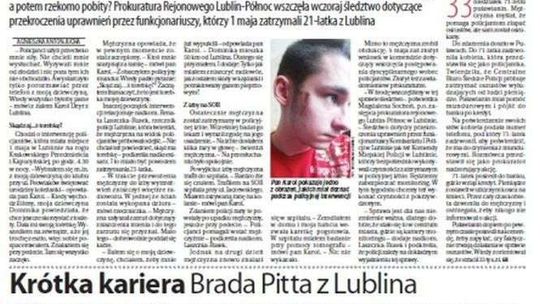 Pierwsza strona Dziennika Wschodniego z 18 maja 2017 roku