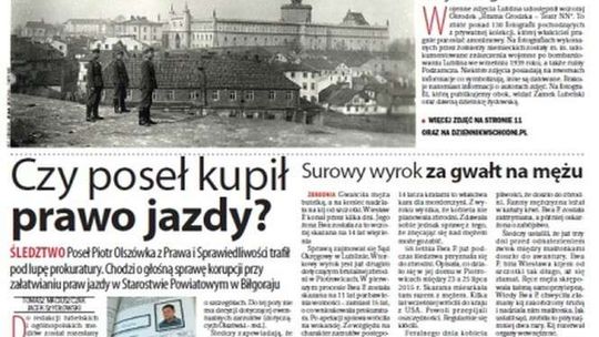 Pierwsza strona Dziennika Wschodniego z 19 kwietnia 2017 roku