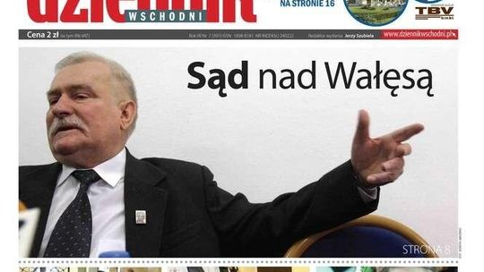 Pierwsza strona Dziennika Wschodniego z 19 lutego 2016