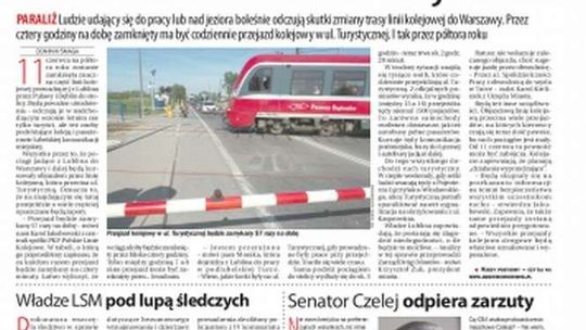 Pierwsza strona Dziennika Wschodniego z 19 maja 2017 r.