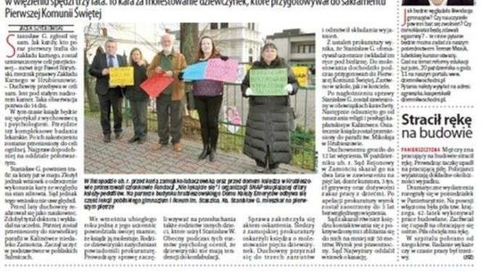 Pierwsza strona Dziennika Wschodniego z 19 października 2016 roku