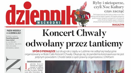 Pierwsza strona Dziennika Wschodniego z 2 czerwca 2021 r.