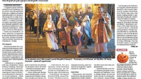 Pierwsza strona Dziennika Wschodniego z 2 listopada 2017 roku