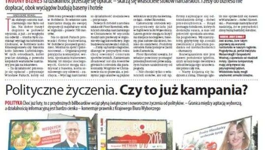 Pierwsza strona Dziennika Wschodniego z 2 lutego 2018 roku