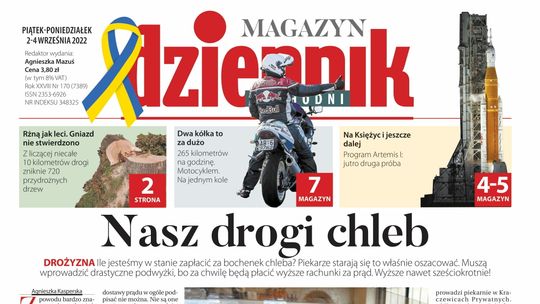 Pierwsza strona Dziennika Wschodniego z 2 września 2022 roku