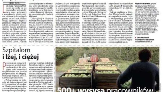 Pierwsza strona Dziennika Wschodniego z 20 czerwca 2016 roku