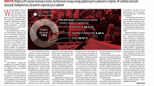 Pierwsza strona Dziennika Wschodniego z 20 grudnia 2016 r.