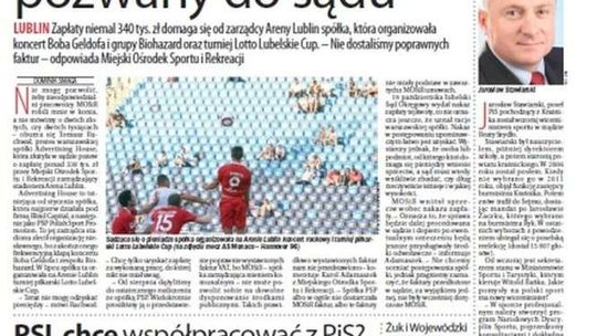 Pierwsza strona Dziennika Wschodniego z 20 listopada 2015 roku