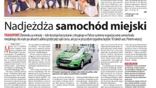 Pierwsza strona Dziennika Wschodniego z 20 października